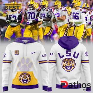 Men’s LSU Tigers 100 Years in Tiger Stadium White Hoodie