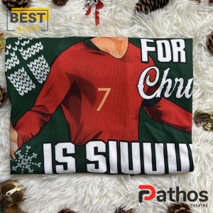 cristiano ronaldo 2024 christmas is siuuu ugly sweater 3 vtovf