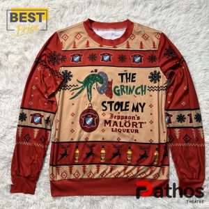 The Grinch Stole Jeppson Malort 2024 Christmas Sweater