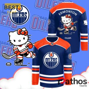 Edmonton Oilers x Hello Kitty 50th Anniversary Hockey Jersey