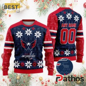 nhl washington capitals custom ugly sweater for christmas 2 U4M3W