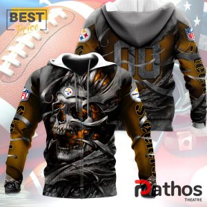 personalized pittsburgh steelers nfl skull design hoodie 5 Bum5K