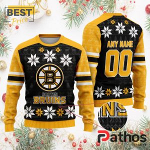 nhl boston bruins custom ugly sweater for christmas 2 yZGD1