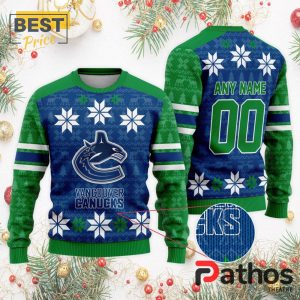 nhl vancouver canucks custom ugly sweater for christmas 2 5vC1k