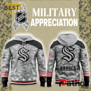 Seattle Kraken 2024 Military Appreciation Hoodie, Jogger, Cap