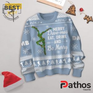 merry davemas 2024 christmas light blue ugly sweater 2 ReVD0