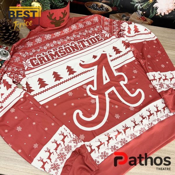 Alabama Crimson Tide x Grinch 2024 Christmas Ugly Sweater