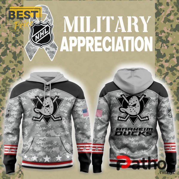 Anaheim Ducks 2024 Military Appreciation Hoodie, Jogger, Cap