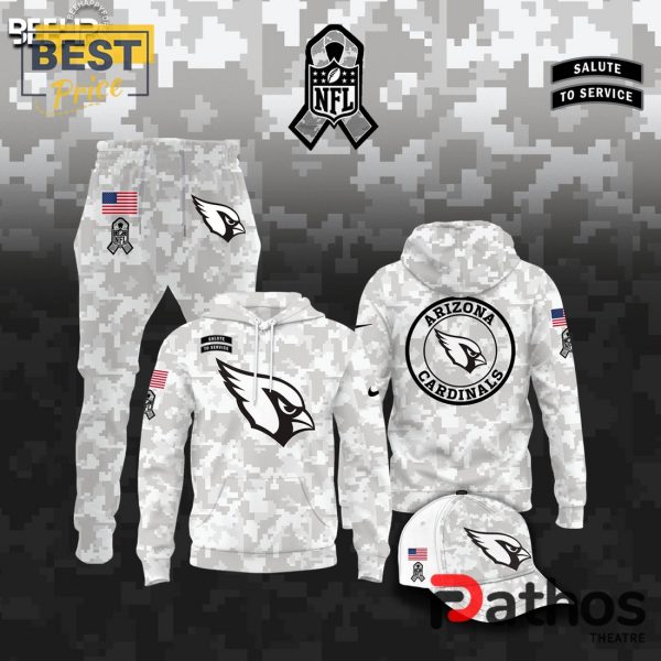 Arizona Cardinals Camo 2024 Salute to Service Hoodie, Jogger, Cap