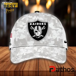 las vegas raiders camo 2024 salute to service hoodie jogger cap 5 54wmA