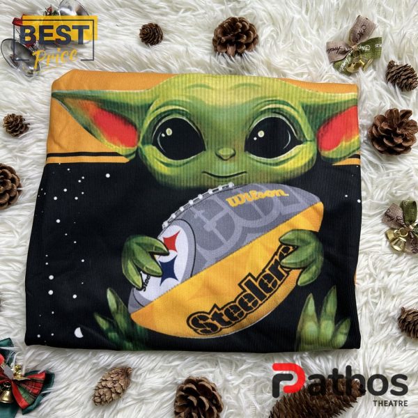 Baby Yoda x Pittsburgh Steelers 2024 Ugly Sweater