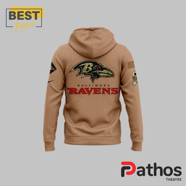 Baltimore Ravens 2024 Salute to Service Hoodie, Cap