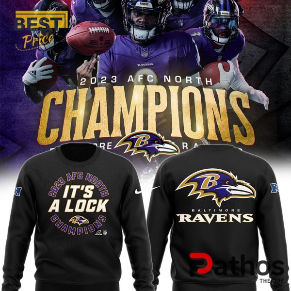 Baltimore Ravens AFC North Champions Sweatshirt