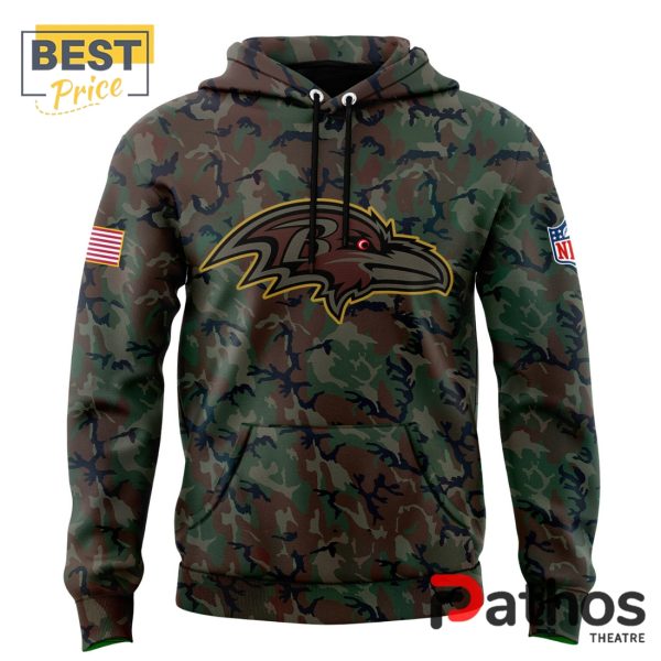 Baltimore Ravens NFL Salute to Service 2024 Hoodie