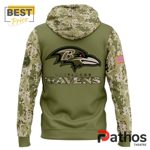 Baltimore Ravens Nike Camo 2024 Salute to Service Hoodie