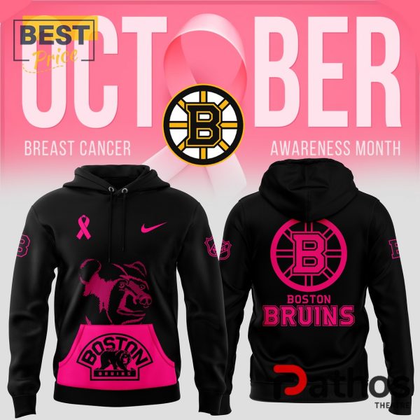 Boston Bruins Breast Cancer Awareness Month Hoodie