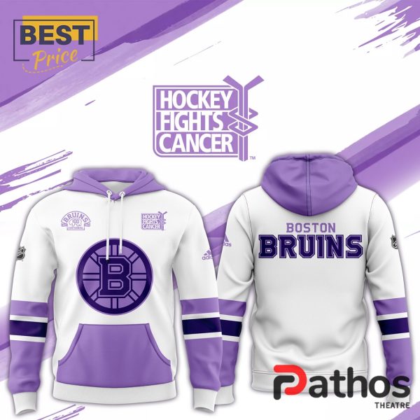 Boston Bruins Hockey Fights Cancer Hoodie