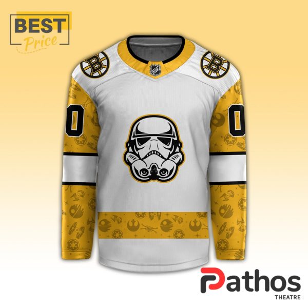 Boston Bruins x Star Wars Night White Hockey Jersey