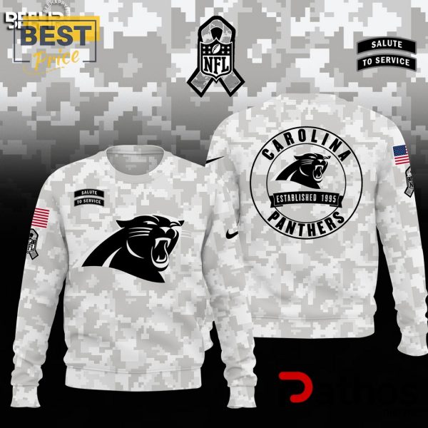 Carolina Panthers Camo 2024 Salute to Service Hoodie