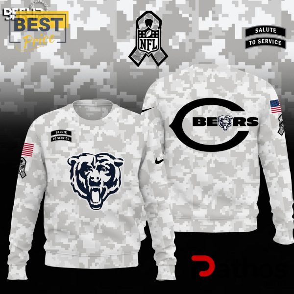 Chicago Bears Camo 2024 Salute to Service Hoodie