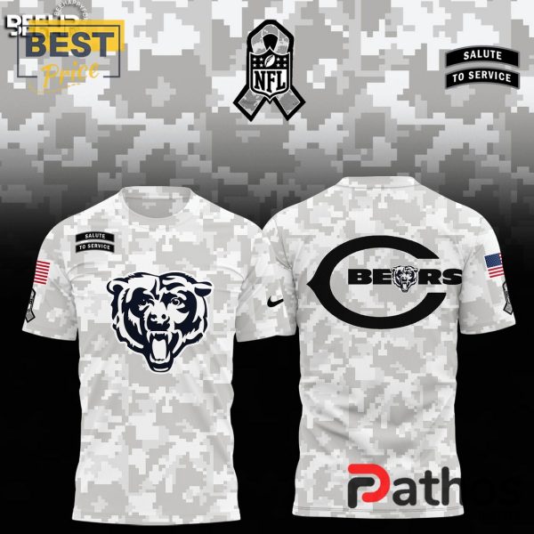 Chicago Bears Camo 2024 Salute to Service Hoodie