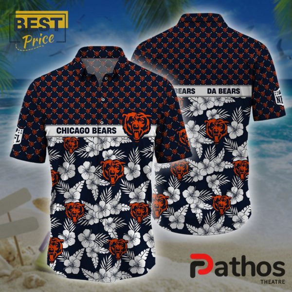 Chicago Bears NFL Palm Leaves Hawaiian Shirt