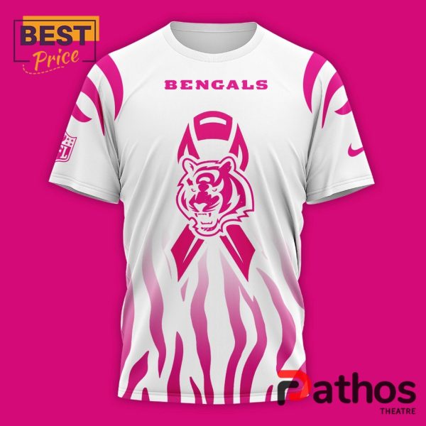 Cincinnati Bengals Breast Cancer 2024 White Hoodie