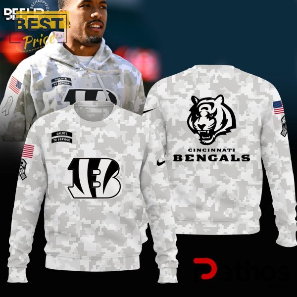 Cincinnati Bengals Camo 2024 Salute to Service Hoodie