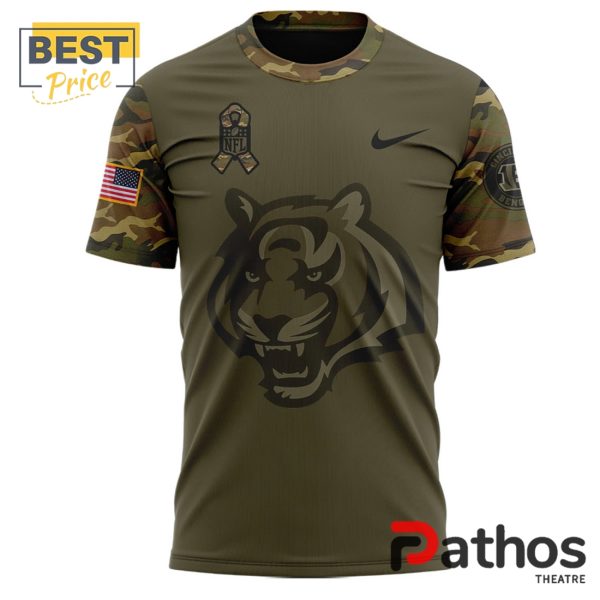 Cincinnati Bengals Camo 2024 Salute to Service T-Shirt, Cap