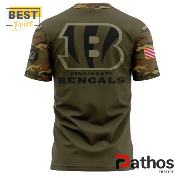 Cincinnati Bengals Camo 2024 Salute to Service T-Shirt, Cap