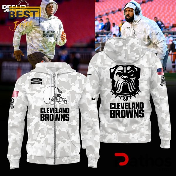 Cleveland Browns Camo 2024 Salute to Service Hoodie