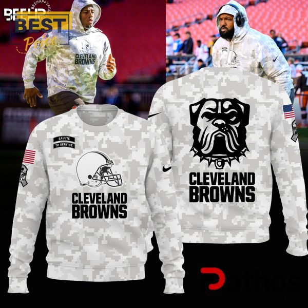 Cleveland Browns Camo 2024 Salute to Service Hoodie