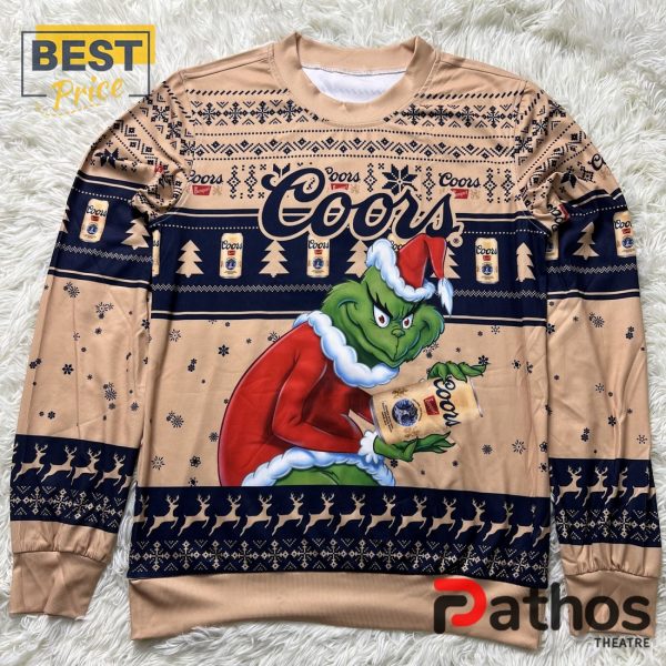 Coors Banquet Grinch 2024 Christmas Sweater