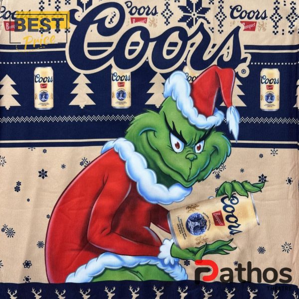 Coors Banquet Grinch 2024 Christmas Sweater