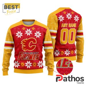 NHL Calgary Flames Custom Ugly Sweater For Christmas