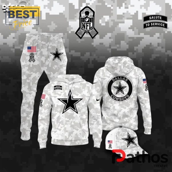 Dallas Cowboys Camo 2024 Salute to Service Hoodie, Jogger, Cap