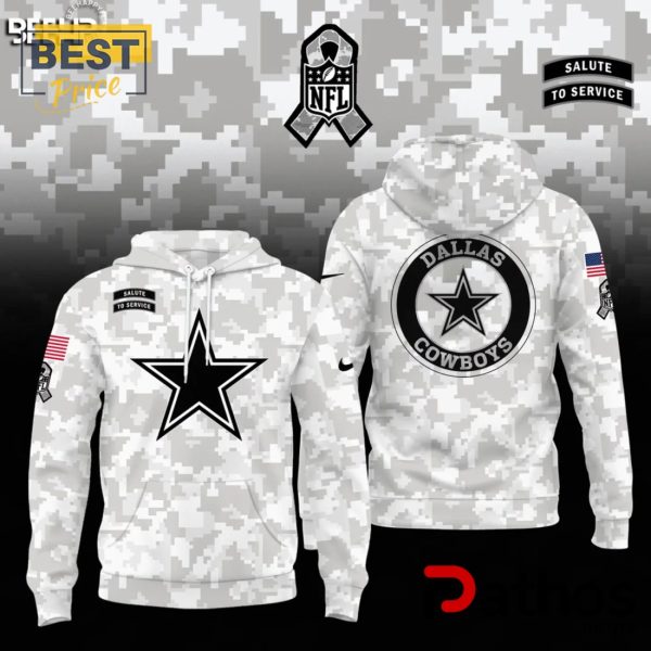 Dallas Cowboys Camo 2024 Salute to Service Hoodie, Jogger, Cap