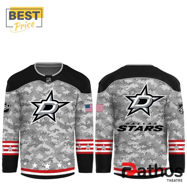 Dallas Stars Nike Camo 2024 Salute to Service Hockey Jersey