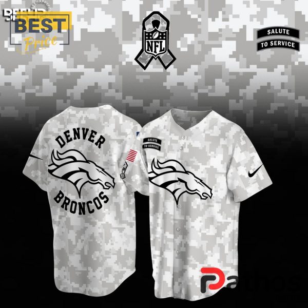 Denver Broncos Camo 2024 Salute to Service Baseball Jersey