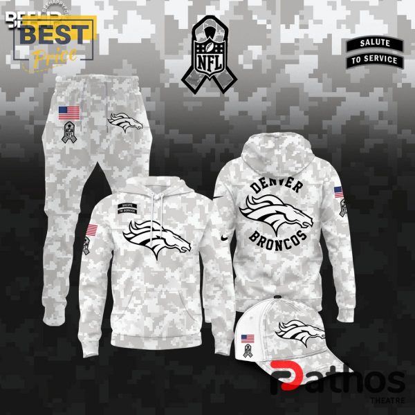 Denver Broncos Camo 2024 Salute to Service Hoodie, Jogger, Cap