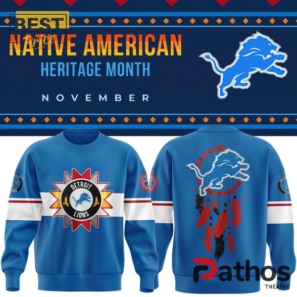 Detroit Lions 2024 Native American Heritage Month Hoodie