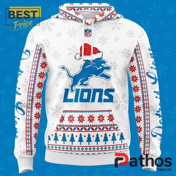 Detroit Lions Merry Christmas 2024 Hoodie