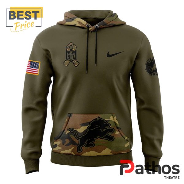 Detroit Lions Nike Camo Salute to Service Hoodie, Jogger, Cap