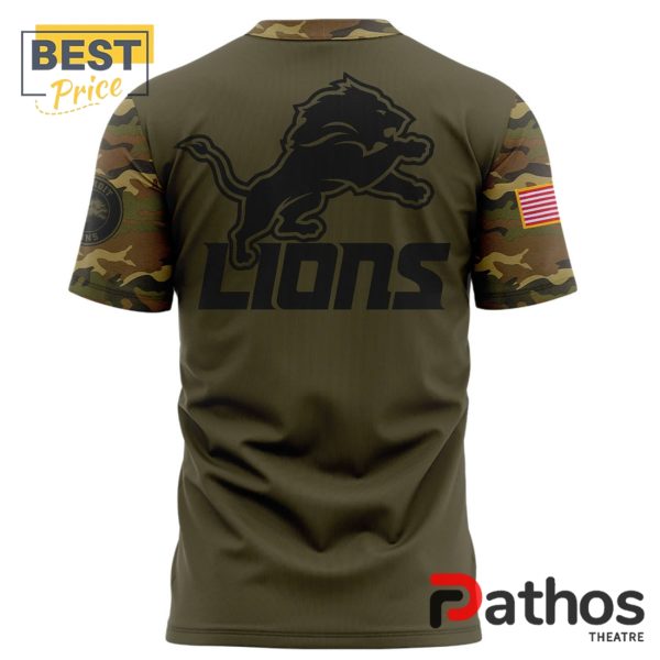 Detroit Lions Nike Camo Salute to Service T-Shirt, Cap