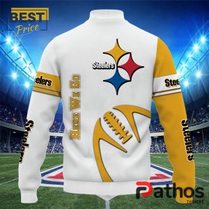 nfl pittsburgh steelers team baseball jacket 3 i5XzN