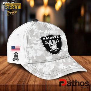 las vegas raiders camo 2024 salute to service hoodie jogger cap 7 t0Mac