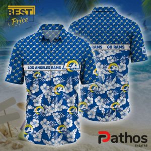 Los Angeles Rams NFL Palm Leaves Hawaiian Shirt