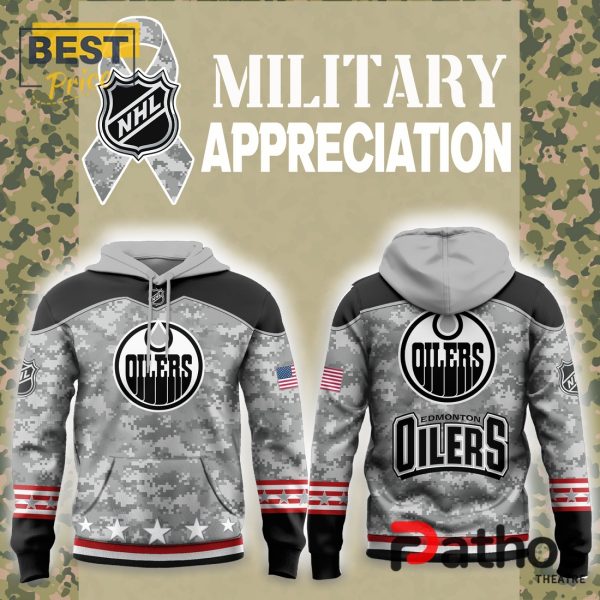 Edmonton Oilers 2024 Military Appreciation Hoodie, Jogger, Cap