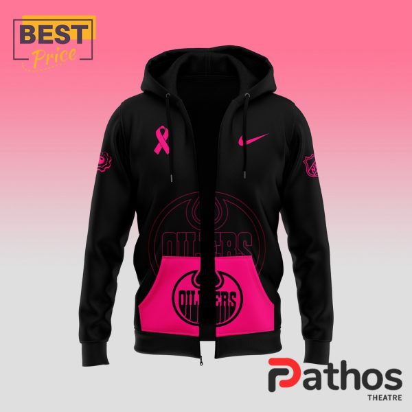 Edmonton Oilers Breast Cancer Awareness Month Hoodie