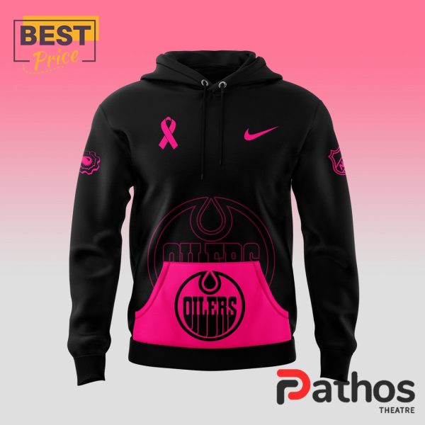 Edmonton Oilers Breast Cancer Awareness Month Hoodie